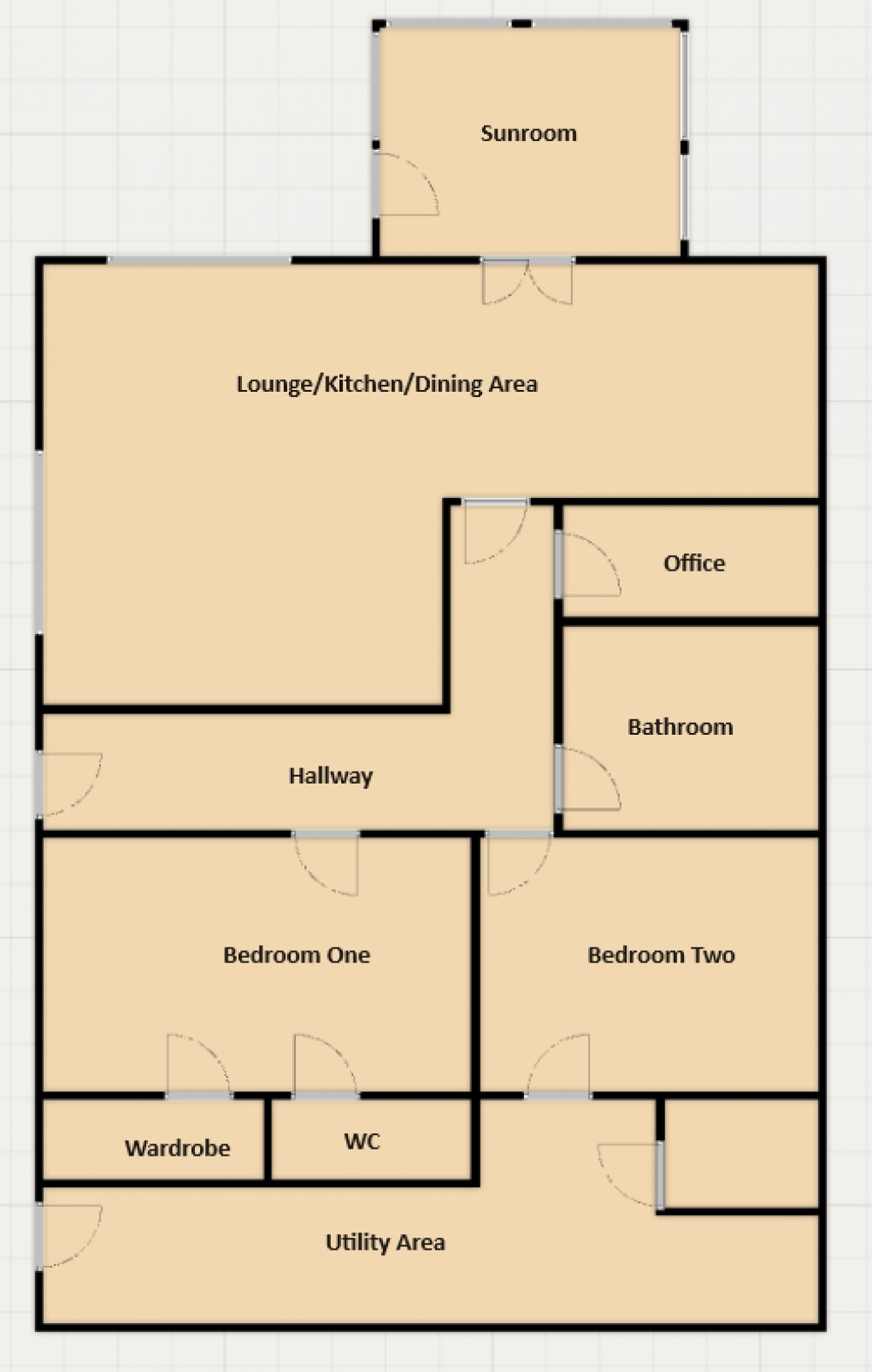 Floorplan for Smiddy Cottage, Mill Road, Kingussie