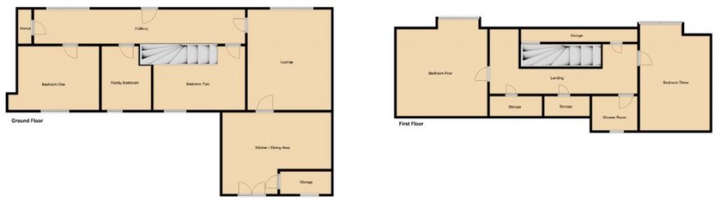 Floorplan for Loch Bhuie Cottage, Kingussie Road, Newtonmore