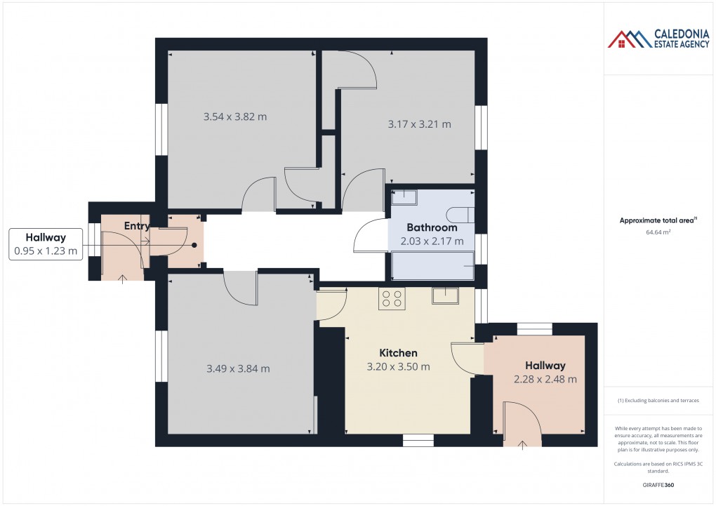 Floorplan for Speyview, Golf Course Road, Newtonmore ** CLOSING DATE WEDNESDAY 26th MARCH @ 12PM**