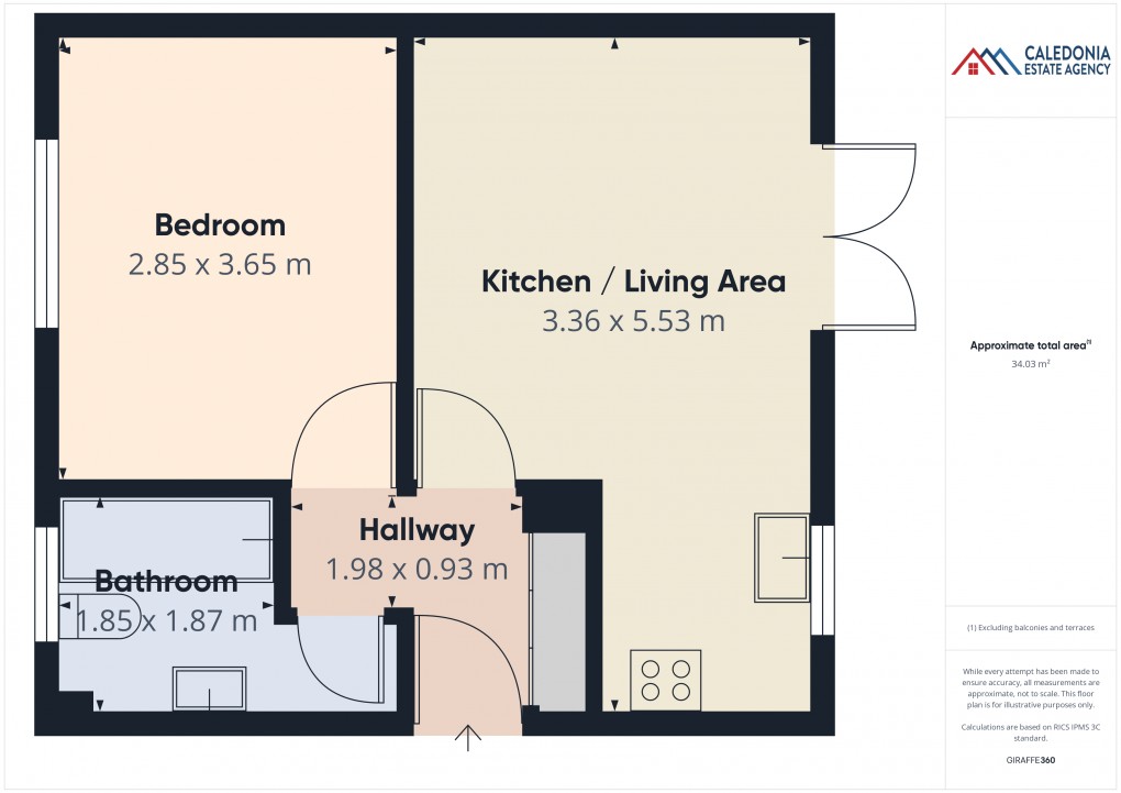 Floorplan for 1 The Stables, Perth Road, Newtonmore *REDUCED  PRICE*