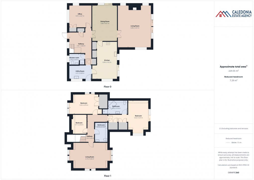 Floorplan for Rosarnach, Drumguish, Kingussie