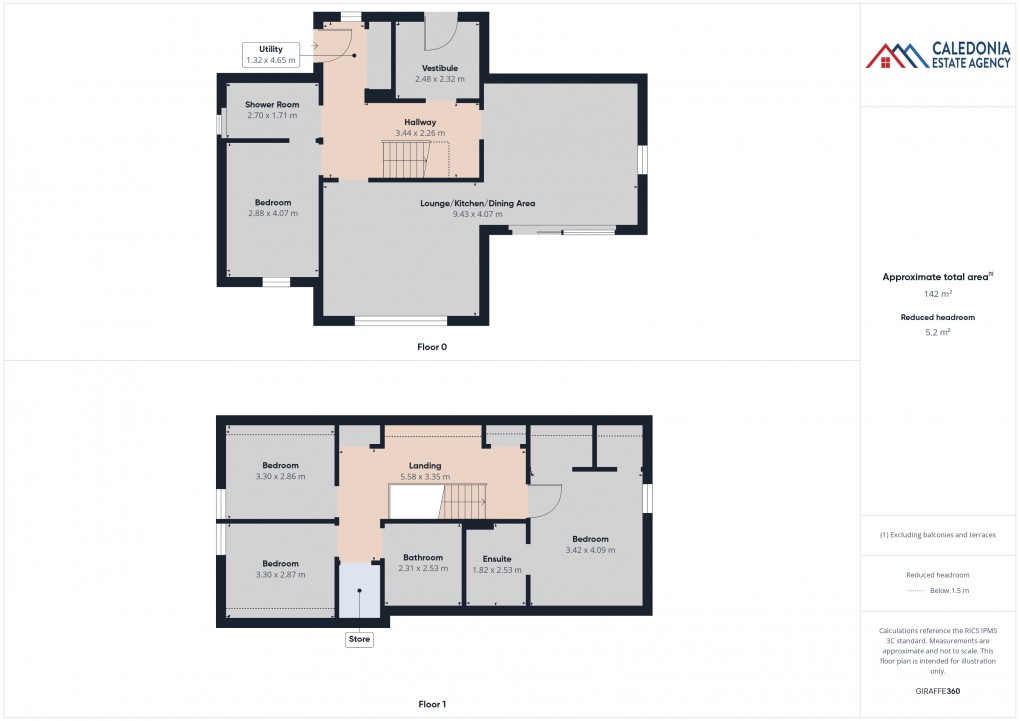 Floorplan for Larig View, 2 Achantoul Court, Aviemore