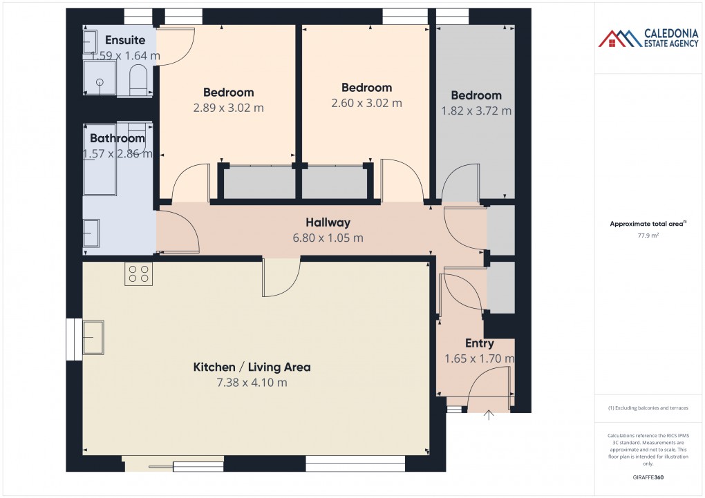 Floorplan for 3 Caledonia Place, Aviemore
