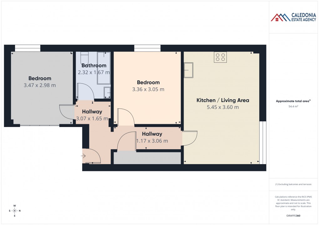 Floorplan for Flat A, 26 High Street, Kingussie