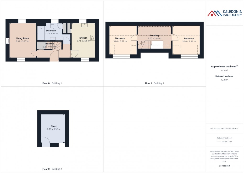 Floorplan for Myrtle Cottage, Kirkmichael, Ballindalloch