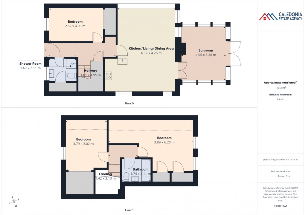 Floorplan for Laogh Mor, 12B Deshar Road, Boat of Garten