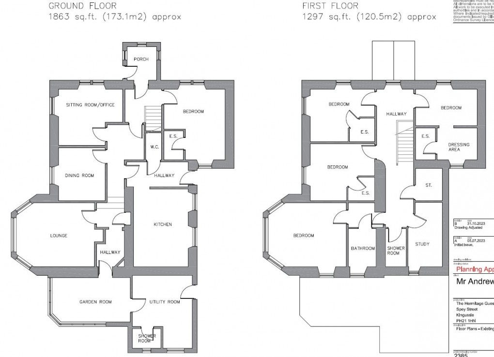 Floorplan for The Hermitage, Spey Street, Kingussie
