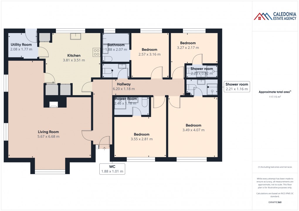 Floorplan for Nordic Lodge, Coylumbridge, BELOW  VALUATION, Aviemore
