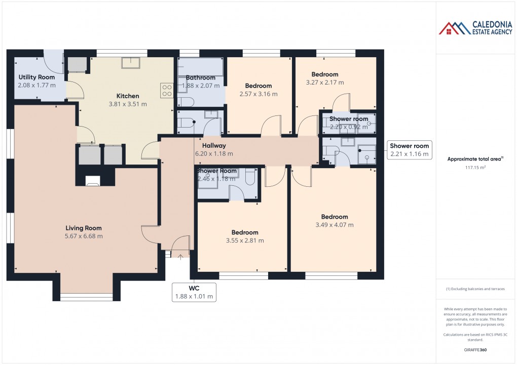 Floorplan for Nordic Lodge, Coylumbridge, Aviemore