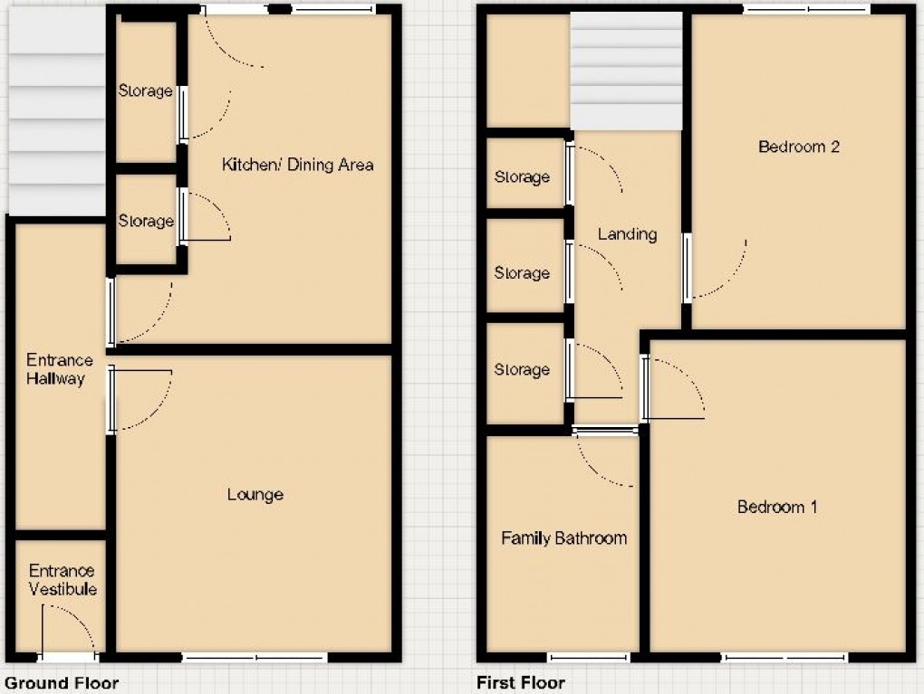 Floorplan for 5 Caledonian Buildings, Spey Street, Kingussie